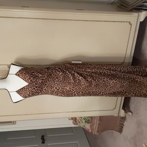 Jay Godfrey size 10 exquisite full length formal style in leopard print